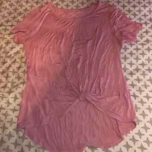 5/$25 Philosophy size M knot front tie t shirt